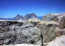 Photo die Dolomiten vom Piz Boe